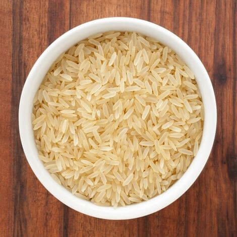 ¿Cuál es la porcion de arroz integral?