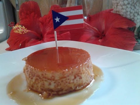 Descubre el auténtico sabor del Caribe con el exquisito flan de vainilla puertorriqueño