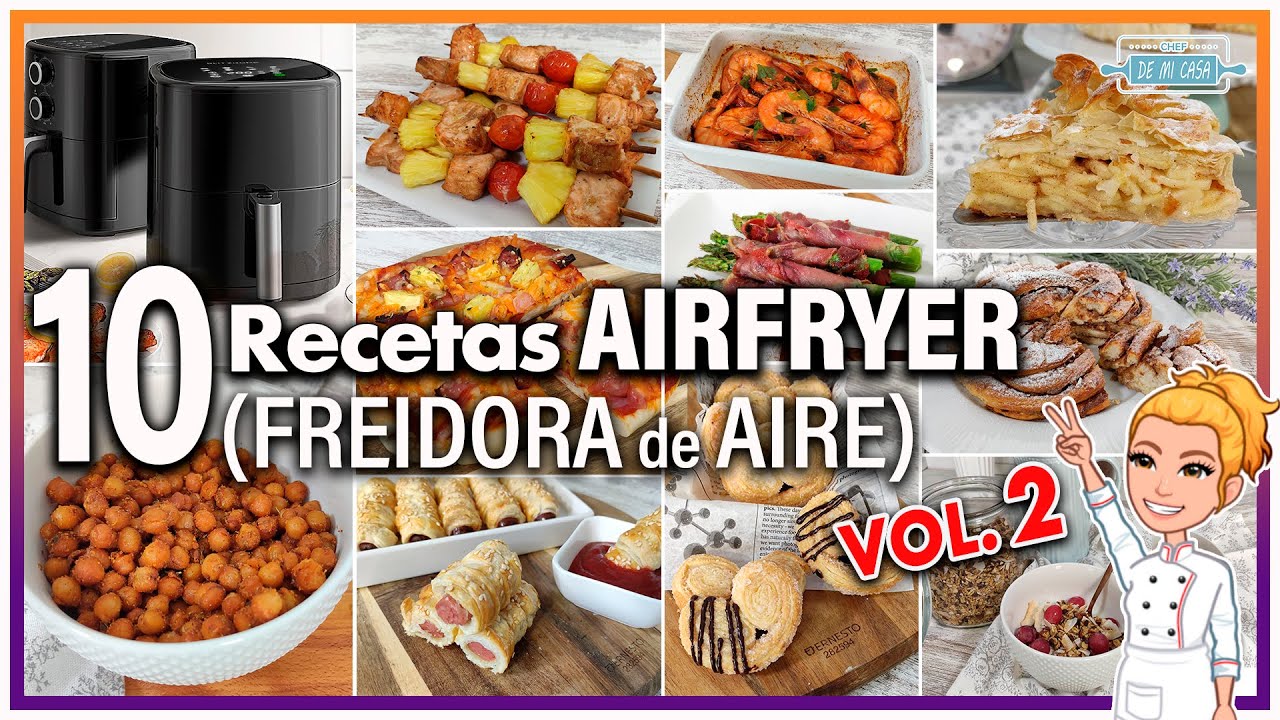 Deliciosas recetas de Airfryer en español ¡Cocina sin grasa