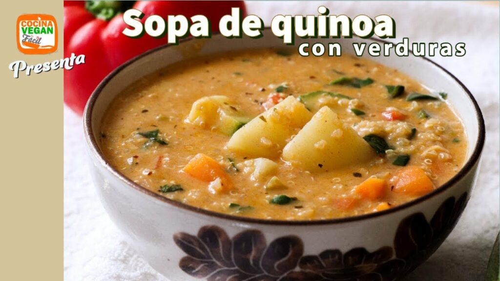 Sorprende a tus papilas gustativas con esta deliciosa sopa de quinoa vegana